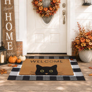 UINI front view of the fall door mat set enhancing curb appeal