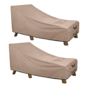 ULTCOVER front view showing full chaise coverage and weather protection