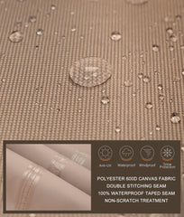 ULTCOVER fastening clip and drawcord close-up for secure wind protection
