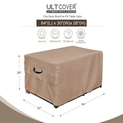 ULTCOVER close-up of 600D fabric showing waterproof durability