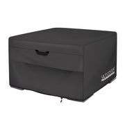 ULTCOVER front view of fitted cover protecting fire pit showing full coverage and neat fit