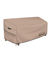 ULTCOVER front view on bench showing full waterproof protection