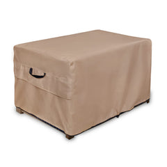 ULTCOVER front view covering deck box protecting against rain
