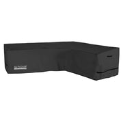 ULTCOVER front view of right-facing sectional cover protecting furniture