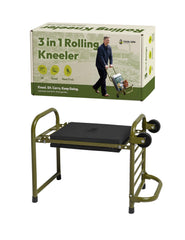 Uncle John front view folded kneeler showing compact storage and portability