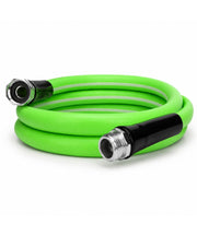 UNCO front view leader hose showing compact connector and flexibility benefit