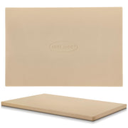 Unicook front view of pizza stone showing full size and sturdy build