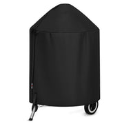 Unicook front view on 22-inch kettle grill showing full protective cover and fit