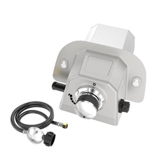 uniflasy burner front view showing compact design and easy mounting benefit