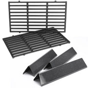 Uniflasy front view of grates and bars showing full kit, improves grill performance