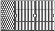 Uniflasy front view of cast iron grates showing fit and durability