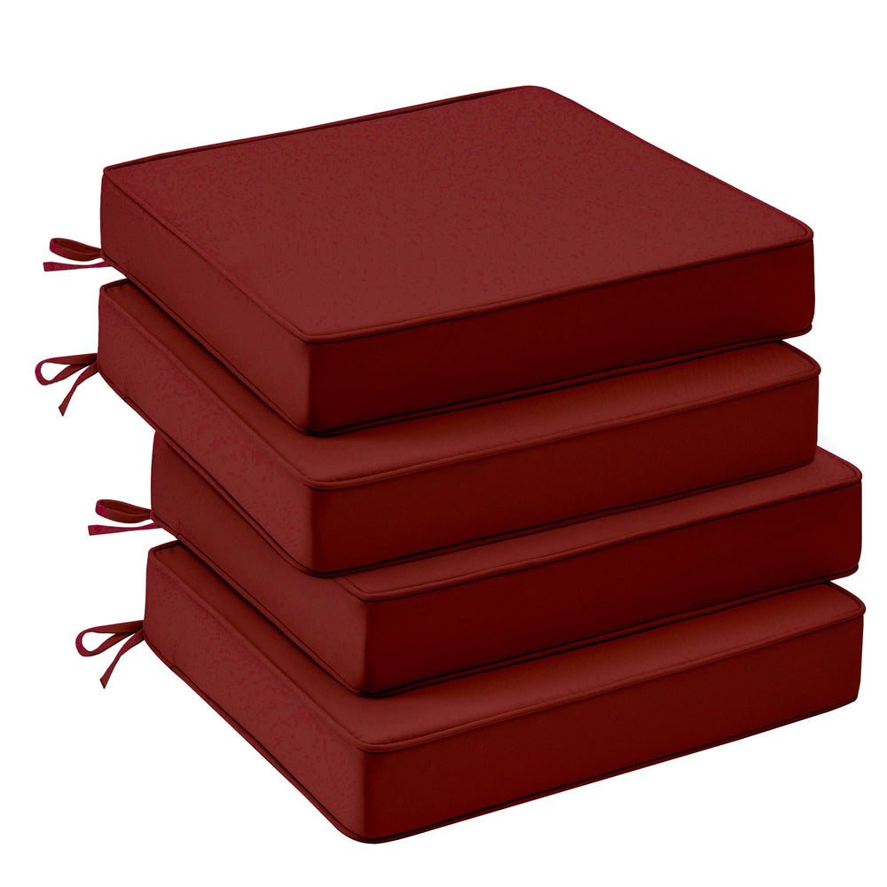 UNIKOME front-facing set in wine red showing coordinated seating and polished look