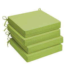 UNIKOME front view of four green cushions showing neat square corners and color — comfortable seating