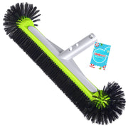 Unipool front view showing brush head and aluminum back for durable cleaning
