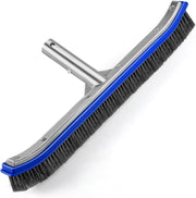 Unipool front view of metal brush head showing robust design and wide sweep