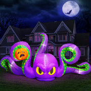 UniqSeason purple octopus front view showing full scale and spooky presence