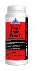 United Chemicals 2 lb Pool Stain Treat front packaging showing label and product benefits