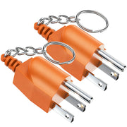 Uogw grounding plug front view showing bright orange housing and plugs, easy identification