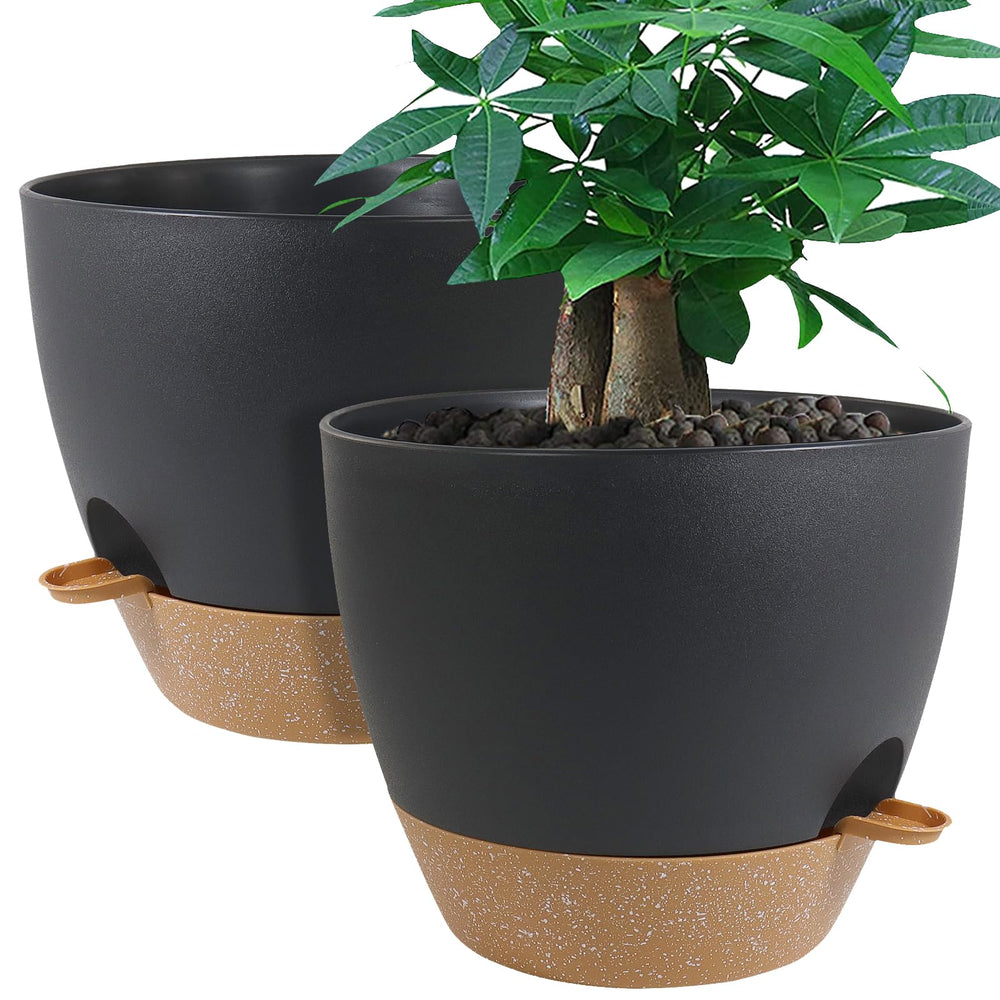 UOUZ 12-inch planter front view showing color and clean modern design for decor