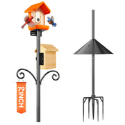 Uoveya front view of assembled pole stand showing stability and design benefits