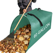 UQM front view of large leaf collector showing wide opening and capacity benefit