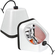 UQM front view of two packaged faucet covers showing compact protection