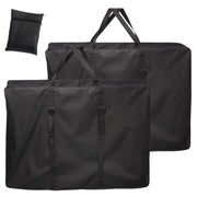 Uranshin front view of two covered chairs showing protection and easy storage