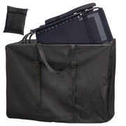 Uranshin front view shows cover protecting chair and easing transport