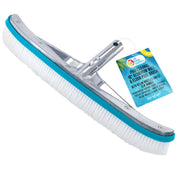 U.S. Pool Supply 18" front view showing wide head and bristles for fast cleaning