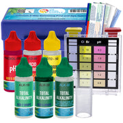 U.S. Pool Supply front view of blue case showing organized kit, easy storage benefit
