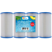 U.S. Pool Supply four-pack front packaging showing product and benefits