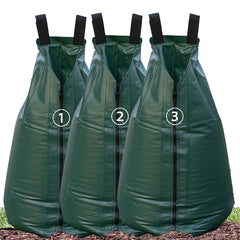 USHIGHLIGHT front view of 3-pack watering bags showing product and capacity benefit