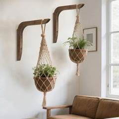 USION mounted hanger holding potted plant showing space-saving benefit