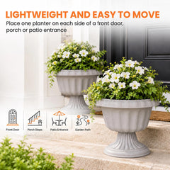 Usocik side profile of pedestal emphasizing stable elevated base benefit