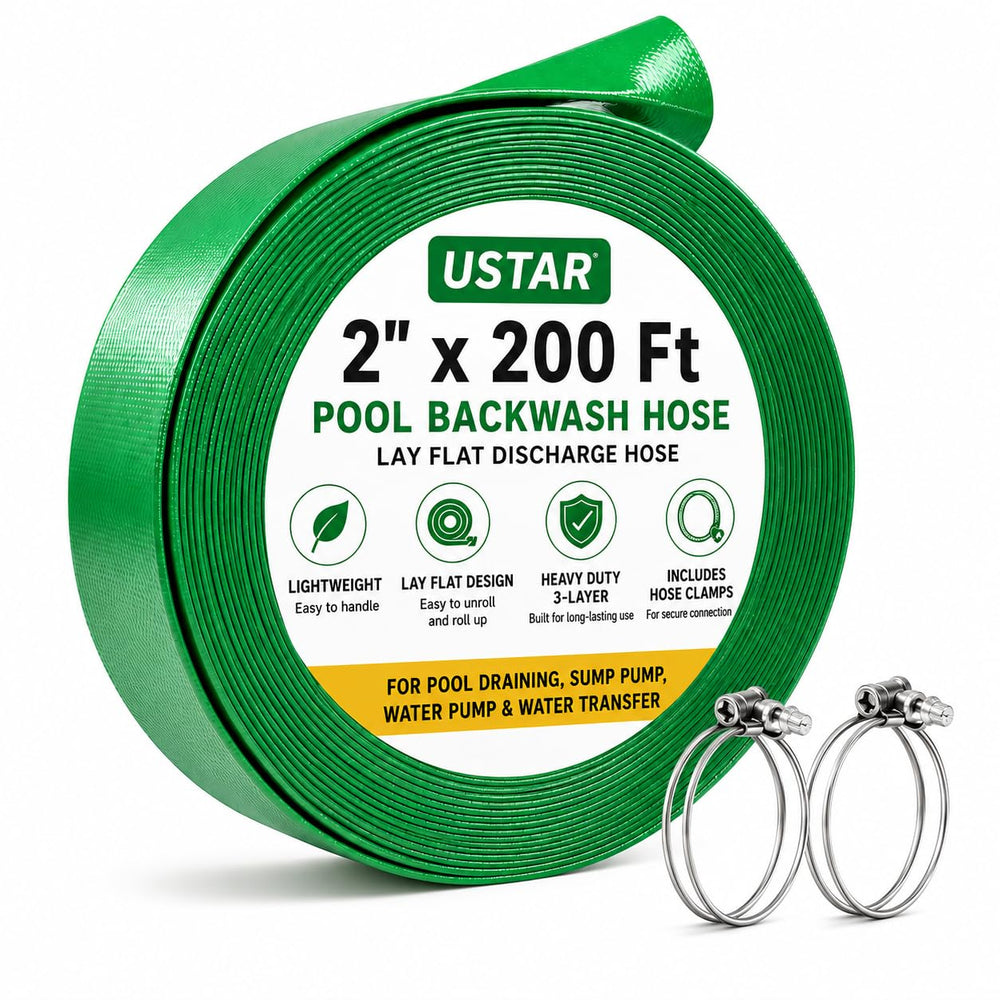 USTAR front packaging showing hose length and specifications for easy selection
