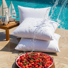 Utopia Bedding close-up of fabric texture highlighting smooth water-resistant shell and soft feel