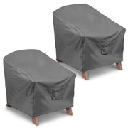 Vailge front cover view showing full chair protection and weather resistance
