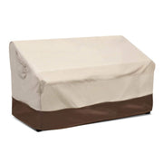Vailge front view of loveseat cover showing full protection and curb appeal