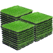 VANCASTLE front pack view showing all 27 turf tiles and quick setup benefit