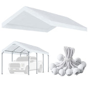 Vanteriam front view of white replacement top showing full coverage and protection