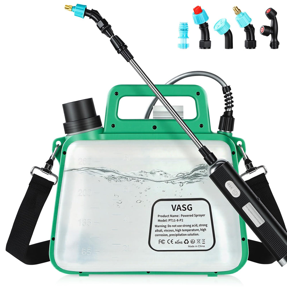 VASG front view of 2-gallon foldable tank showing portability and easy monitoring