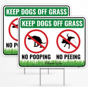 Venicor front view sign on stake showing clear message and deterrent benefit