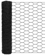 vensovo front roll view showing full black chicken wire and durable coating benefit