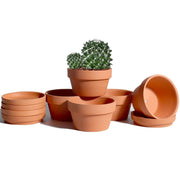 vensovo front view showing six terracotta pots and saucers, neat display benefit