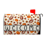VentuCoven front view autumn mailbox cover increases curb appeal