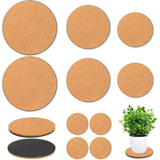 Venyat front view of full coaster set showing sizes and colors protecting surfaces