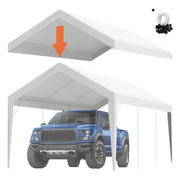 VEVOR front view of 10x20 canopy showing full coverage and protection