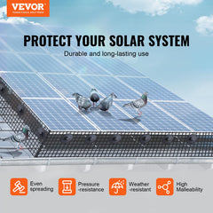 VEVOR close-up of PVC-coated wire showing rust-proof protection benefit