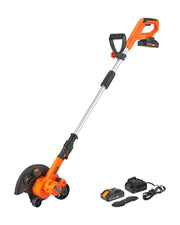 VEVOR edger front view showing compact design and 9-inch blade for precise edging