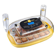 VEVOR front view showing compact incubator and clear benefits